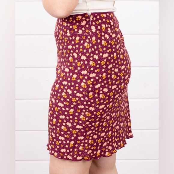 NWT Free People Floral Midi Skirt - Picture 2 of 12